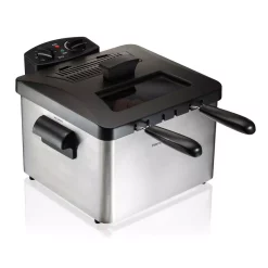 Deep Fryers Hamilton Beach 3 Qt. Stainless Steel Professional-Style Deep Fryer
