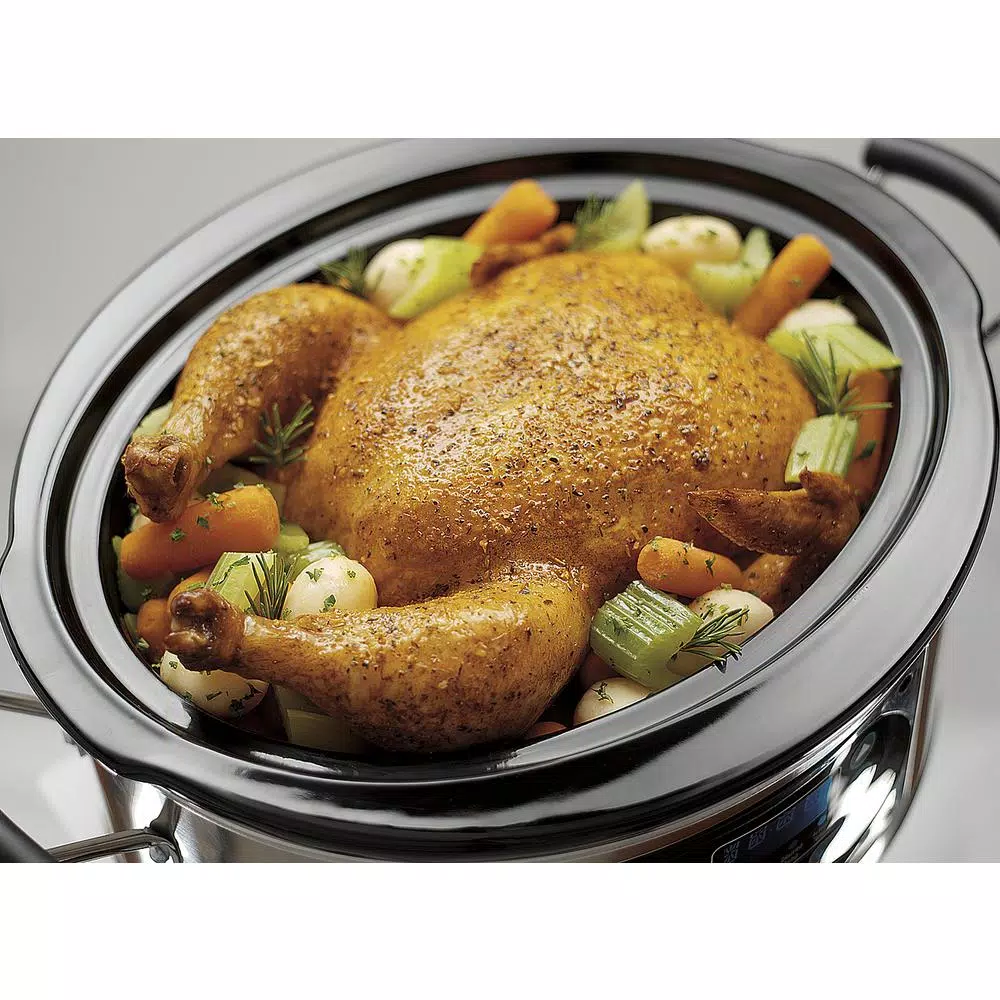 Cookers Hamilton Beach Stay Or Go 5 Qt. Stainless Steel Slow Cooker With Temperature Controls - Image 4