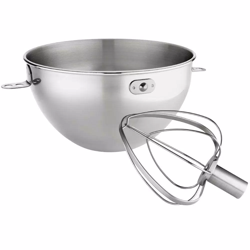 Mixers KitchenAid 3 Qt. Stainless Steel Bowl And Whip Set For Bowl-Lift Stand Mixer