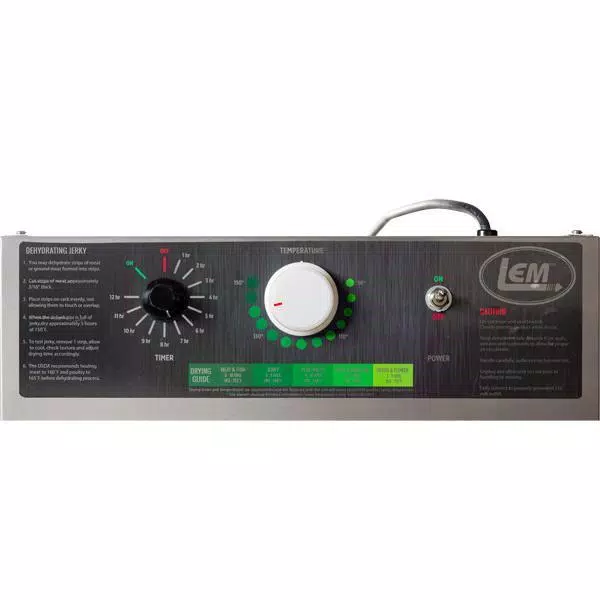 Food Processing LEM 10-Tray Stainless Steel Food Dehydrator With Built-In Timer - Image 3