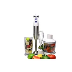 Blenders Ovente Multi-Purpose Immersion Hand Blender Set 500-Watts, Stainless Steel, 6-Speed Control, Includes Attachments