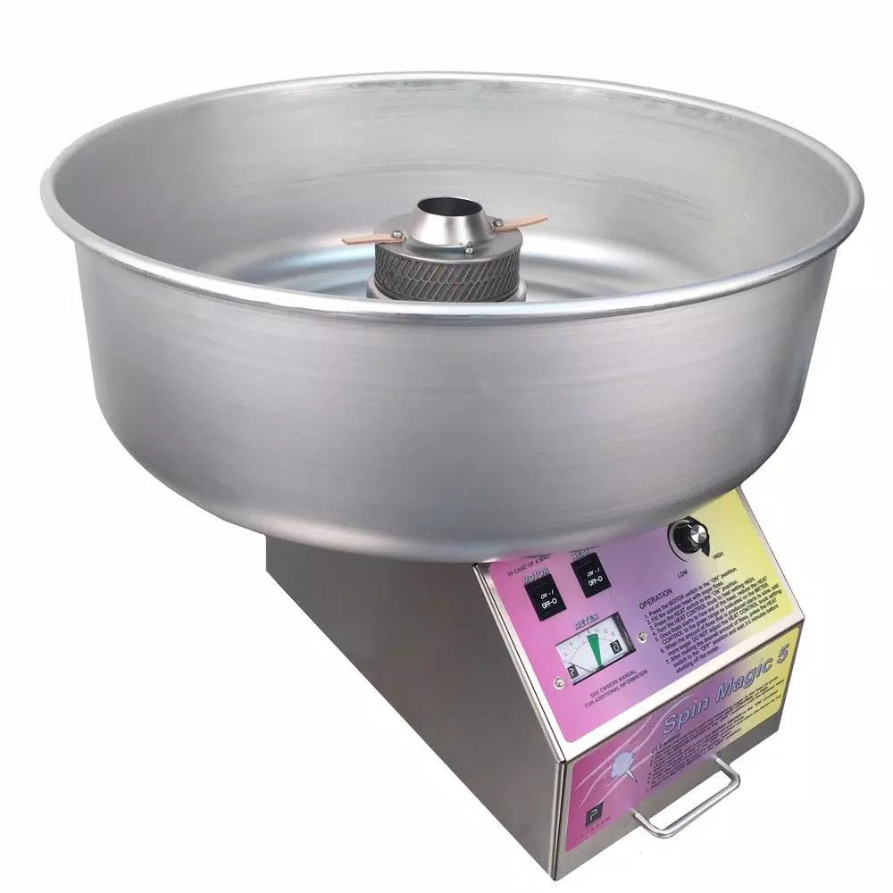 Dessert Makers Paragon Spin Magic 5 Stainless Steel Countertop Cotton Candy Machine - Image 2