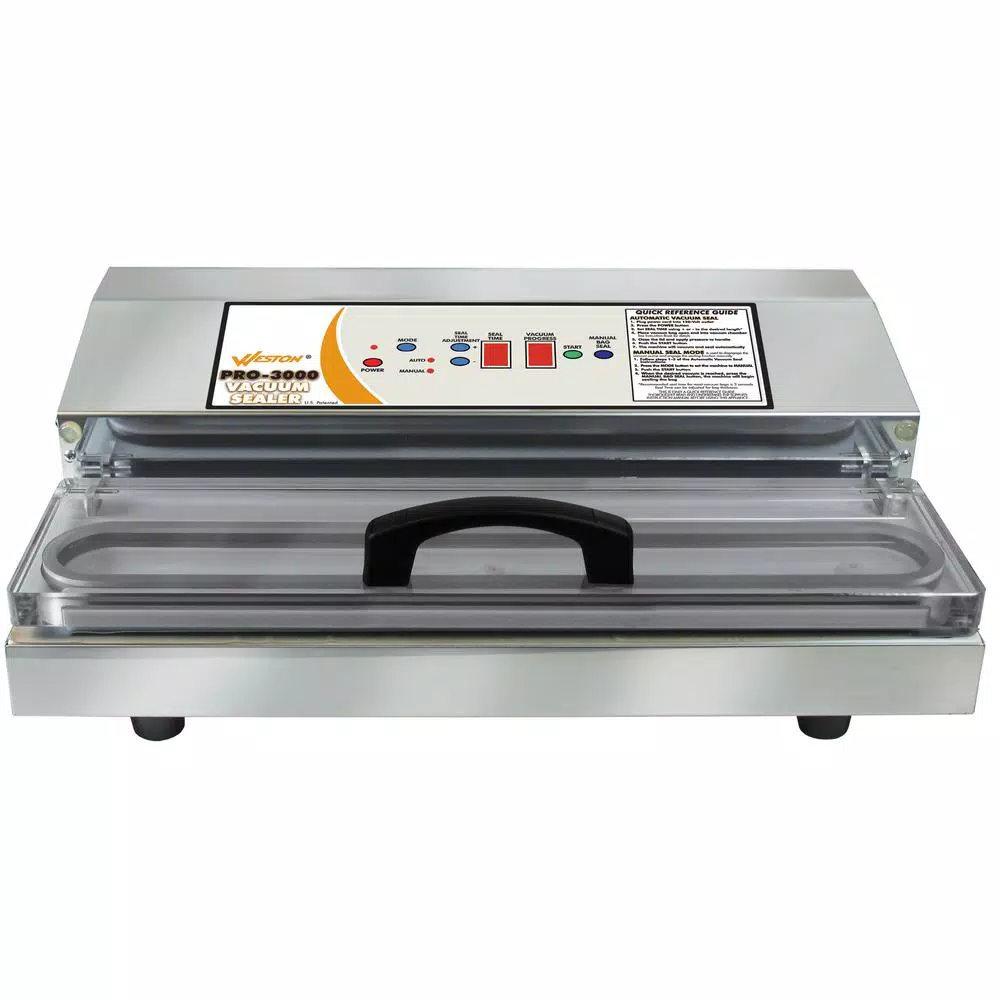 Food Processing Weston Pro-3000 Stainless Steel Food Vacuum Sealer - Image 4