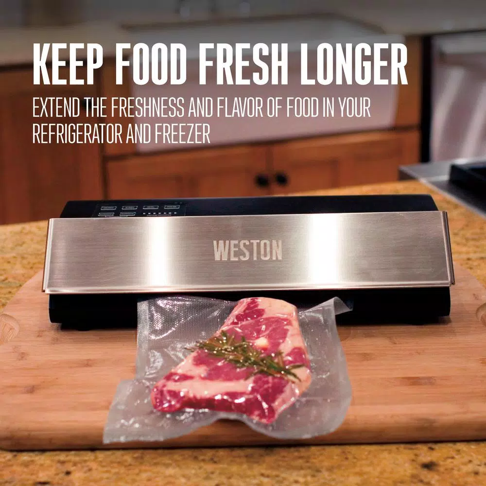 Food Processing Weston Professional Advantage Stainless Steel Food Vacuum Sealer - Image 6