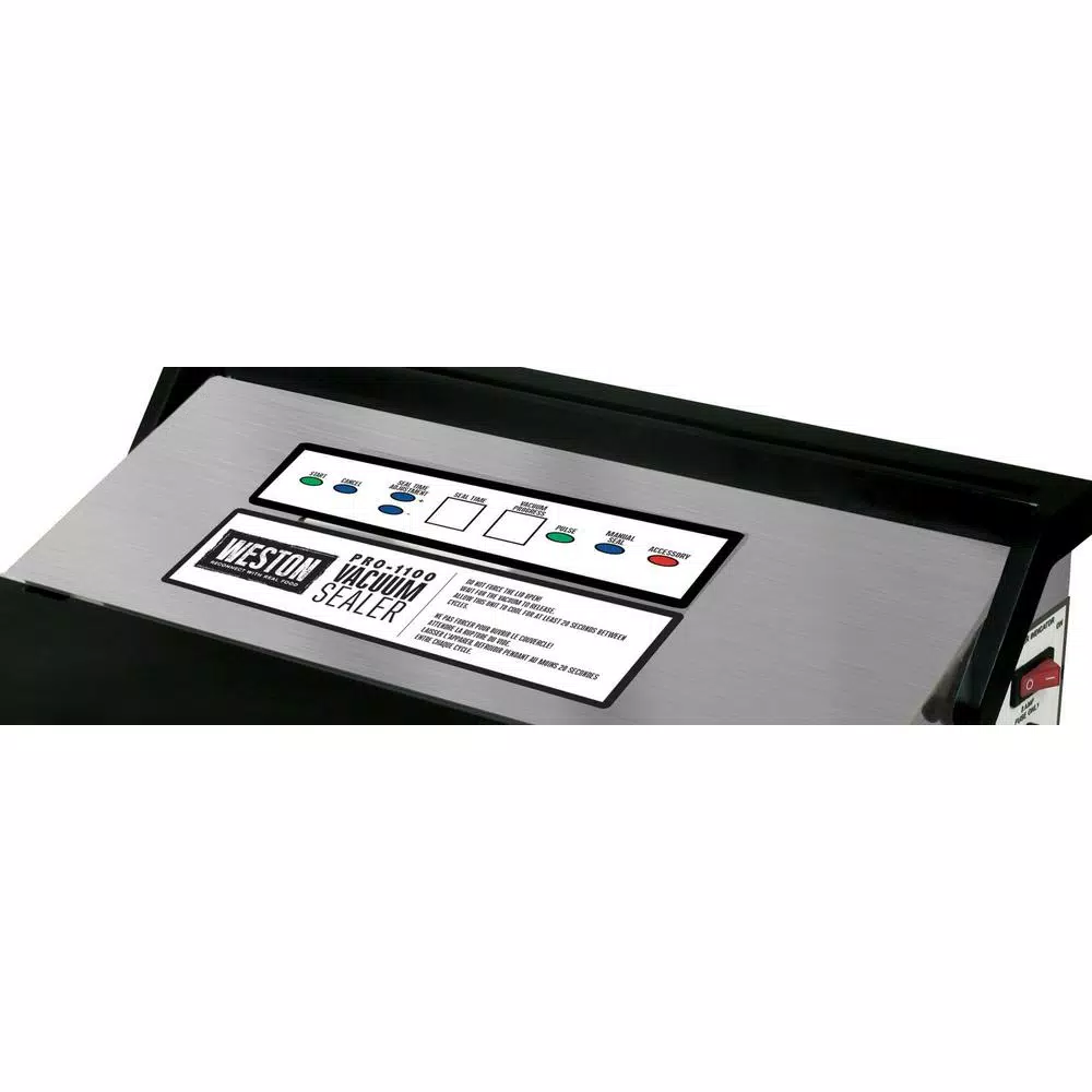 Food Processing Weston Pro-1100 Stainless Steel Food Vacuum Sealer With Bag Cutter - Image 3