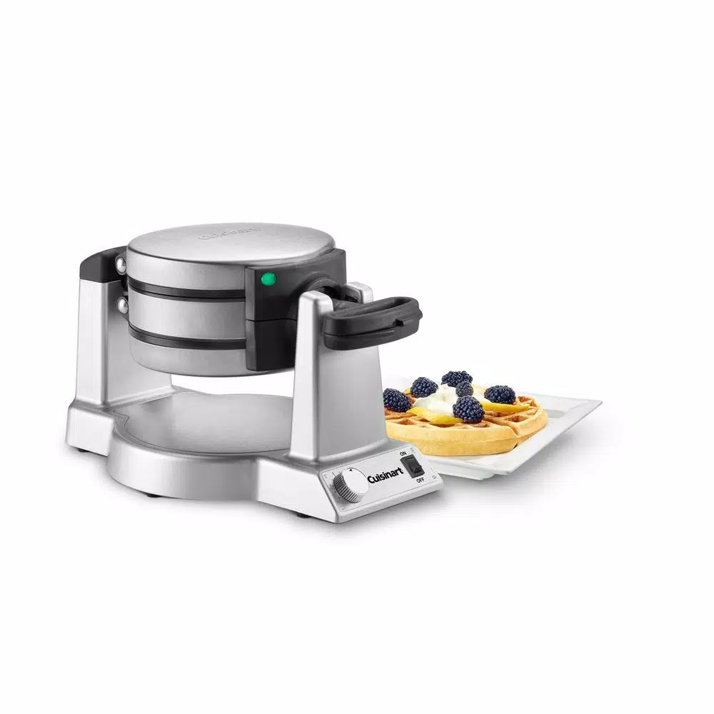 Electric Skillets & Indoor Grills Cuisinart 2-Waffle Stainless Steel Flip Belgian Waffle Maker - Image 3