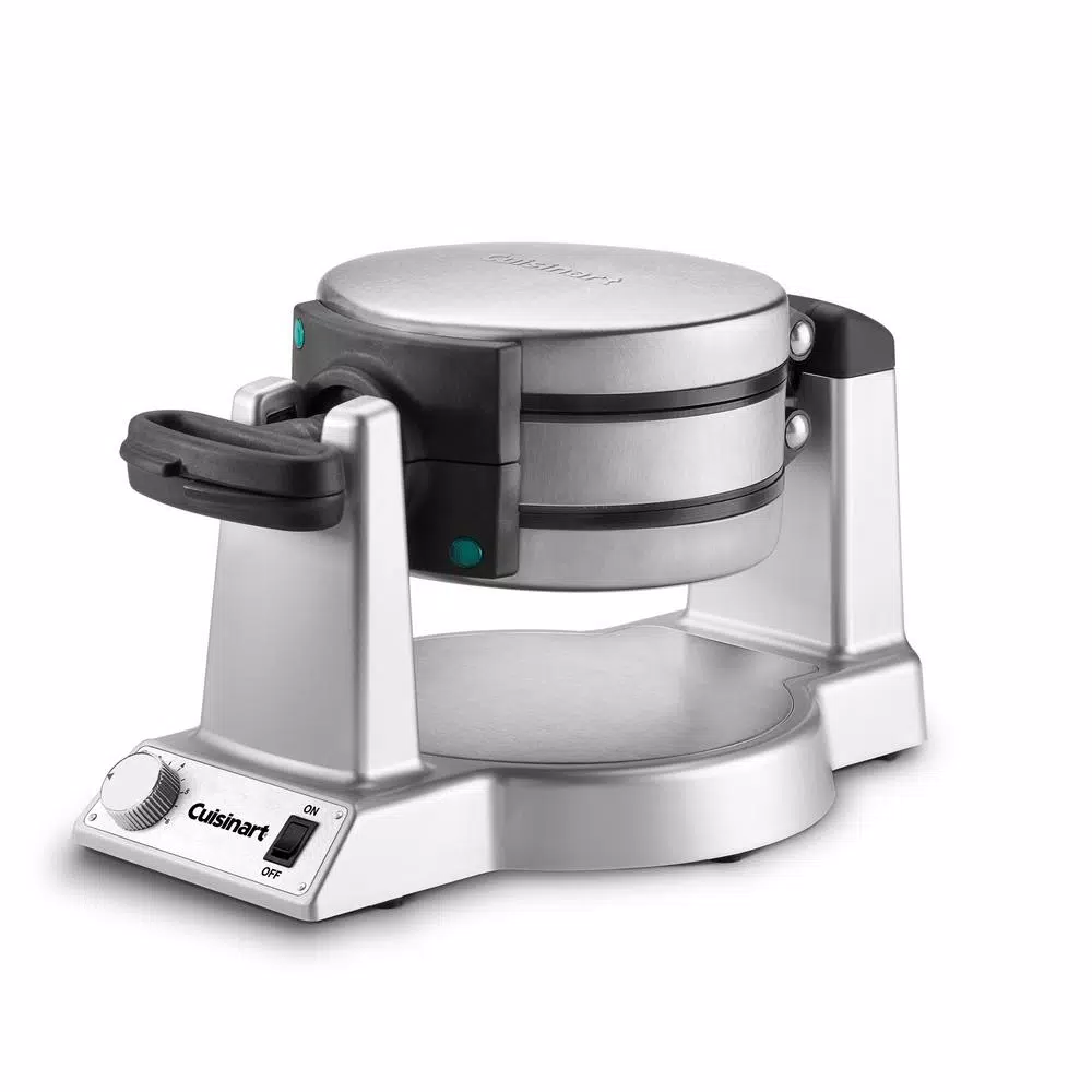 Electric Skillets & Indoor Grills Cuisinart 2-Waffle Stainless Steel Flip Belgian Waffle Maker