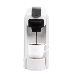 Coffee Makers Boyel Living White 1000-Watt 4-Cups Coffee Machine Single Serve Coffee Maker