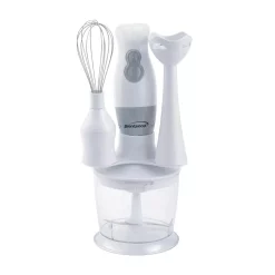 Mixers Brentwood Appliances 2-Speed White Hand Mixer Blender And Food Processor With Balloon Whisk