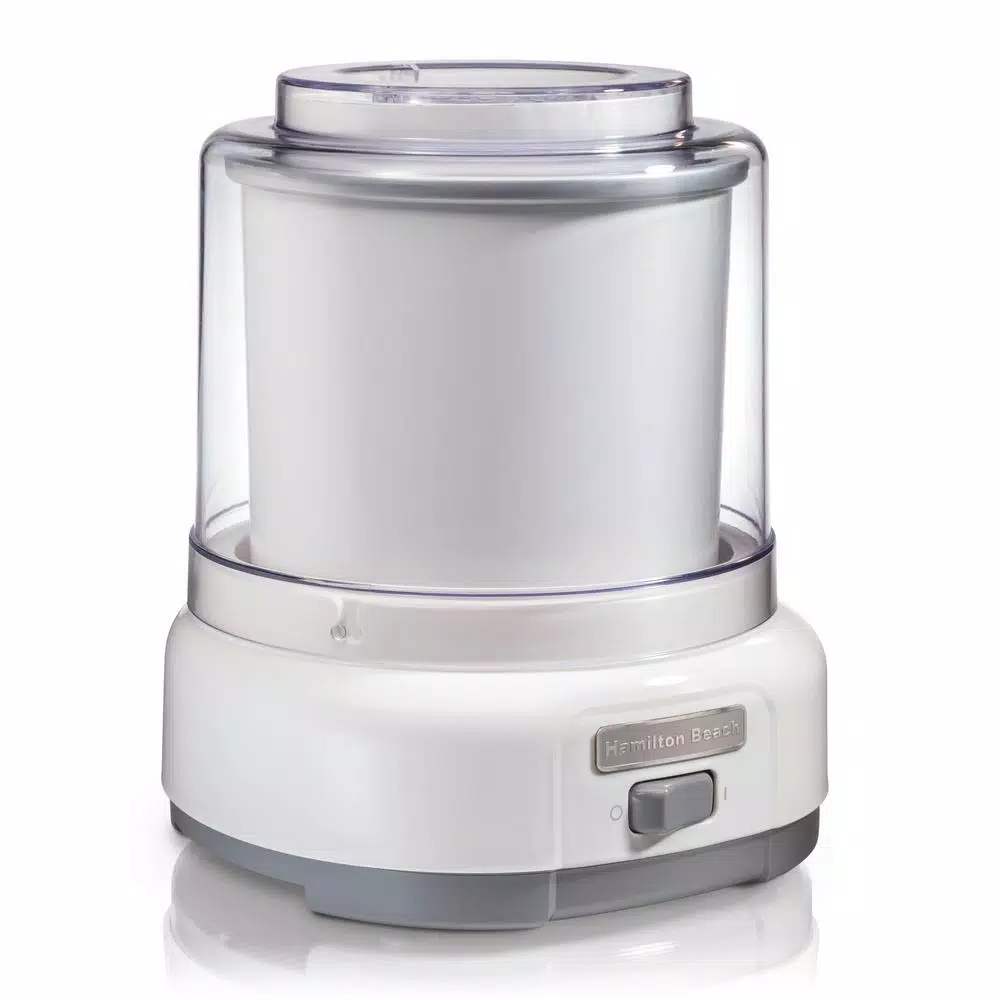 Dessert Makers Hamilton Beach 1.5 Qt. White Ice Cream Maker