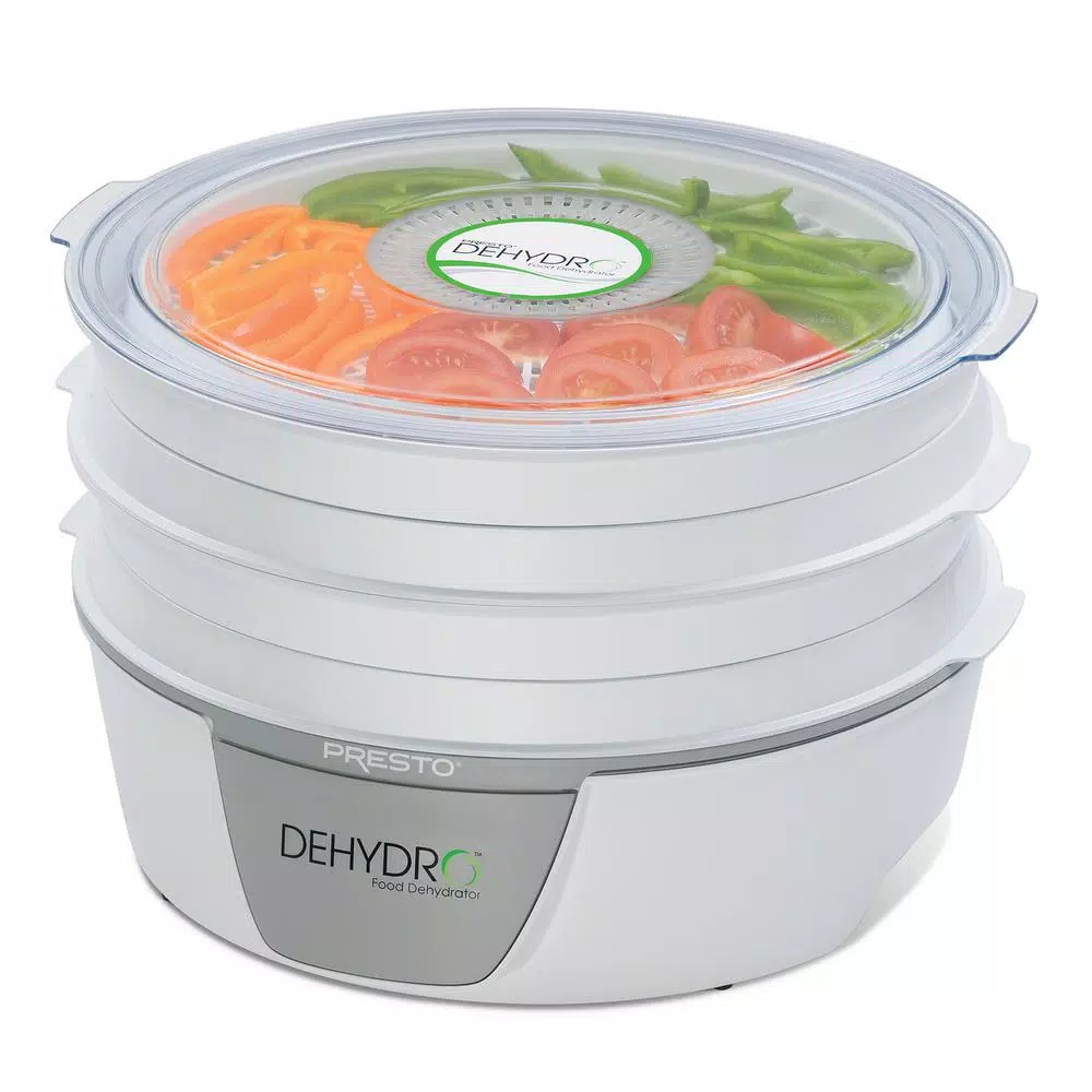Food Processing Presto Dehydro 4-Tray White Food Dehydrator - Image 2