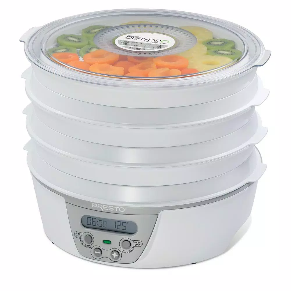 Food Processing Presto Dehydro 6 Tray White Digital Electric Food Dehydrator With Digital Thermostat And Timer - Image 4