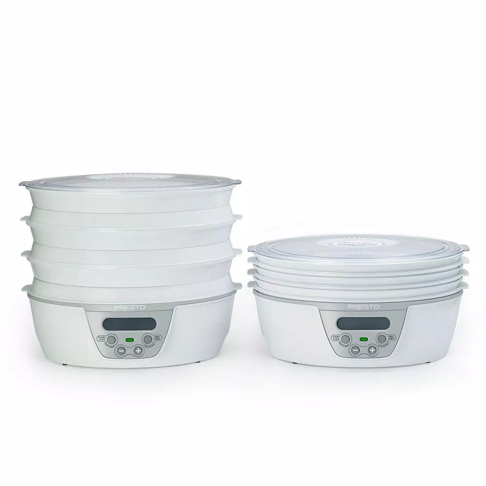 Food Processing Presto Dehydro 6 Tray White Digital Electric Food Dehydrator With Digital Thermostat And Timer - Image 2