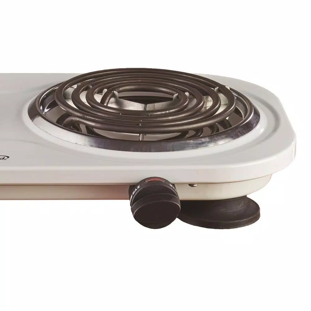 Food Warmers Brentwood Appliances 2-Burner 30 In. White Electric Burner - Image 3